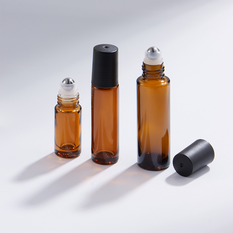 5ml 10ml 15ml Amber Roll-On Cam Şişe
